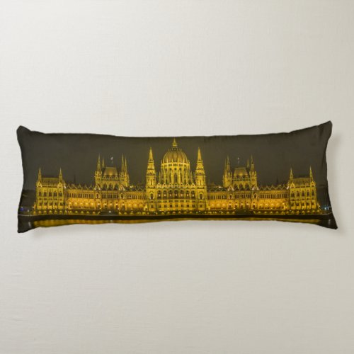 Hungarian Parliament Building Body Pillow