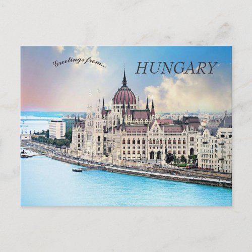 Hungarian Parliament Building Budapest Hungary Postcard