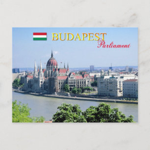 Hungarian Parliament Building, Budapest Postcard