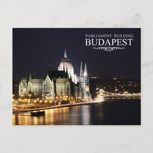 Hungarian Parliament Building Budapest Postcard