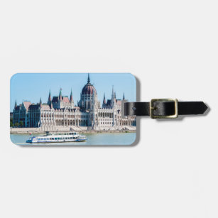 Hungarian Parliament Building in Budapest city Luggage Tag