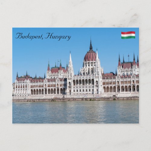 Hungarian Parliament Building in Budapest Postcard