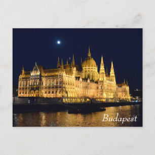Hungarian Parliament building in Budapest  Postcard