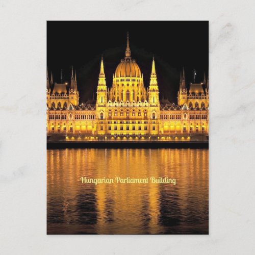 Hungarian Parliament Building  Postcard