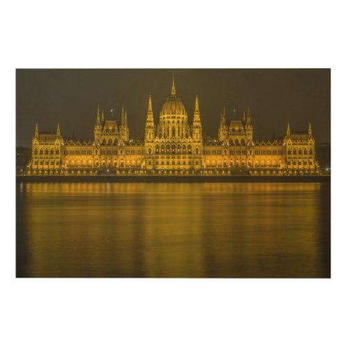 Hungarian Parliament Building Wood Wall Art