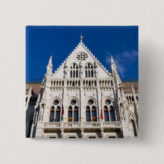 Hungarian Parliament Button (Front)