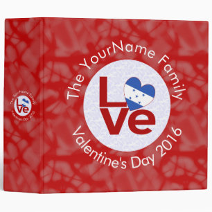 Hungarian Red Letter LOVE Flag Personalized Binder