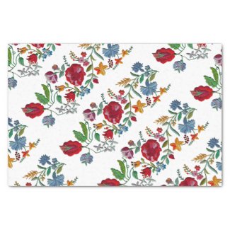 Hungarian Rhapsody #2 Folk Embroidery Tissue Paper