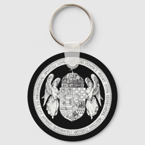 Hungarian Seal with Coat of Arms Hungary Gifts Keychain