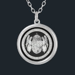 Hungarian Seal with Coat of Arms Hungary Gifts Silver Plated Necklace<br><div class="desc">Awesome gifts idea with Seal of the Hungarian Kingdom in the center with the Great Coat of Arms of Hungary designed for fans of the beautiful country of Hungary and its capital Budapest.</div>