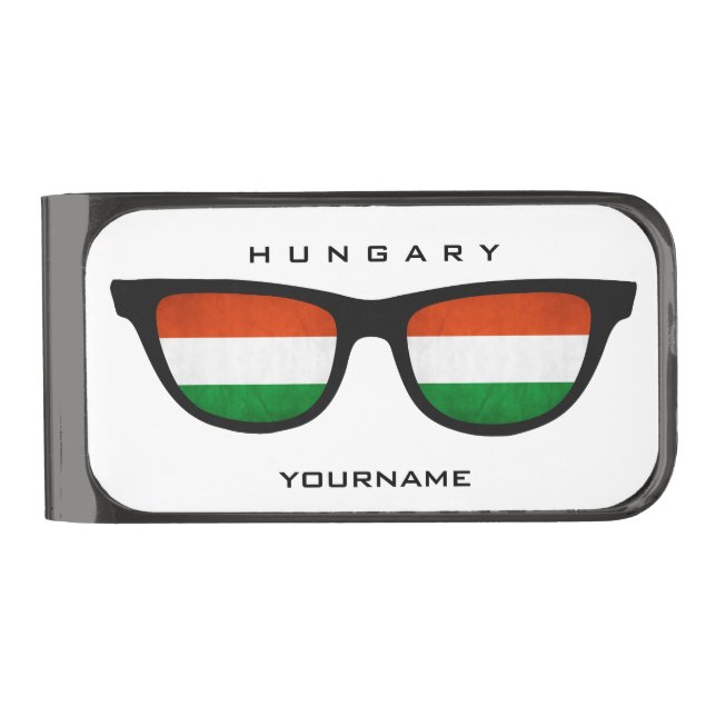 Hungarian Shades custom money clip (Front)