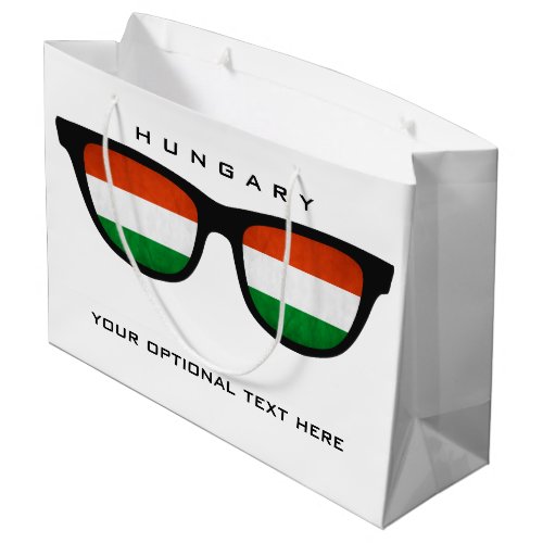 Hungarian Shades custom text  color gift bag