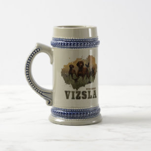 Hungarian Vizsla Art Beer Stein