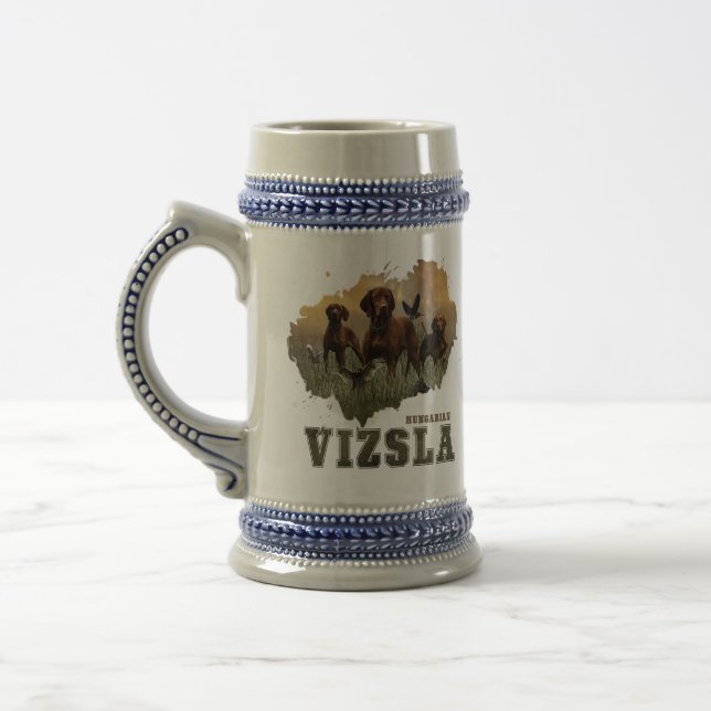 Hungarian Vizsla Art      Beer Stein (Left)