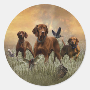 Hungarian Vizsla Art Classic Round Sticker