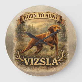 Hungarian Vizsla Art Large Clock