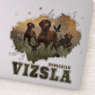 Hungarian Vizsla Art   Sticker