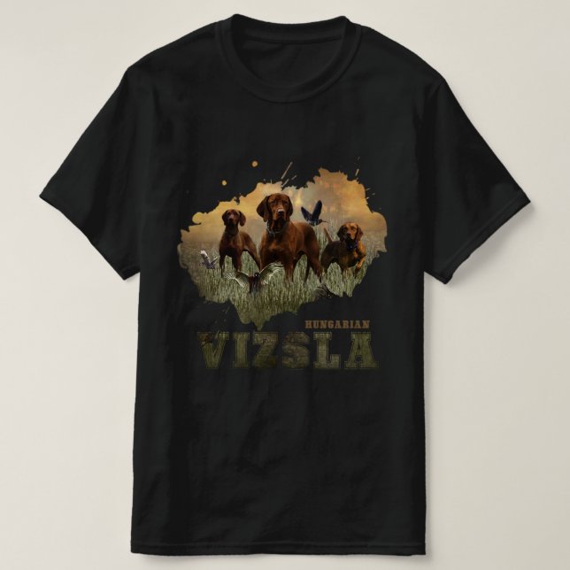 Hungarian Vizsla Art  T-Shirt (Design Front)
