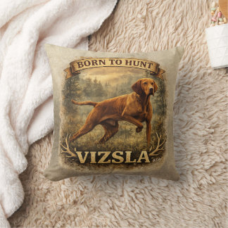 Hungarian Vizsla Art Throw Pillow
