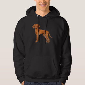 Hungarian Vizsla Cute Red Cartoon Pointer Dog Hoodie