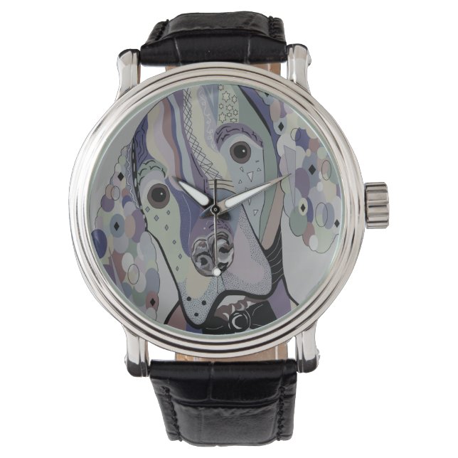 Hungarian Vizsla Denim Colors   Watch (Front)