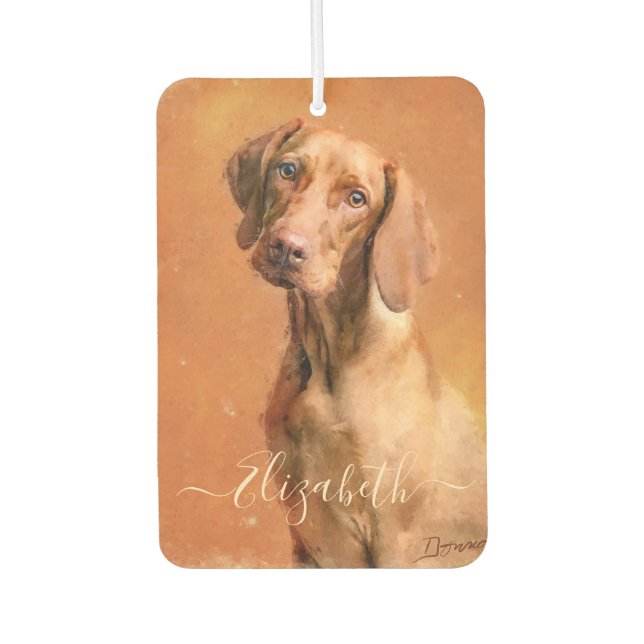 Hungarian Vizsla Dog Air Freshener (Front)