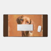 Hungarian Vizsla Dog Art Painting Desk Mat (Keyboard & Mouse)