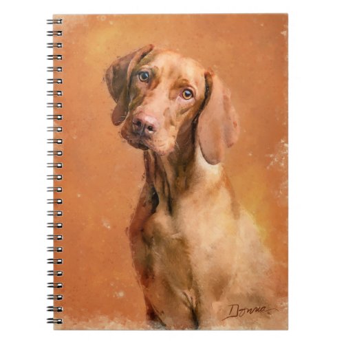 Hungarian Vizsla Dog Art Painting Notebook