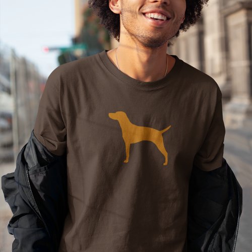 Hungarian Vizsla Dog Breed Silhouette T_Shirt