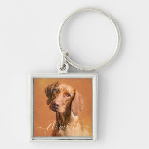 Hungarian Vizsla Dog Keychain