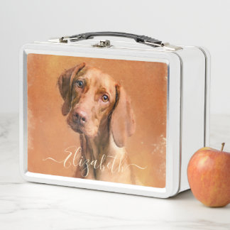 Hungarian Vizsla Dog Metal Lunch Box