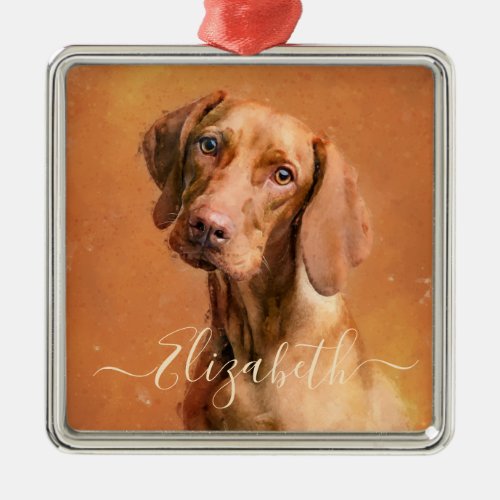 Hungarian Vizsla Dog Metal Ornament