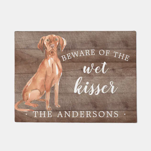 Hungarian Vizsla .Dog Personalized Door Mat Zazzle