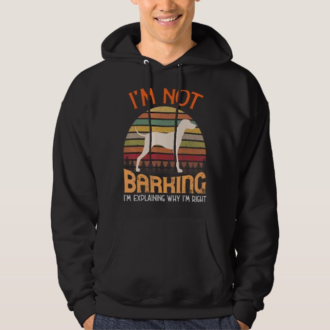 Hungarian Vizsla Dog Retro 6 Hoodie (Front)