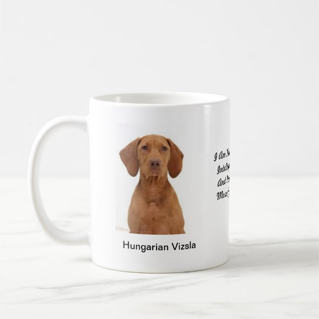 Hungarian Vizsla Mug - With two images and a motif (Left)