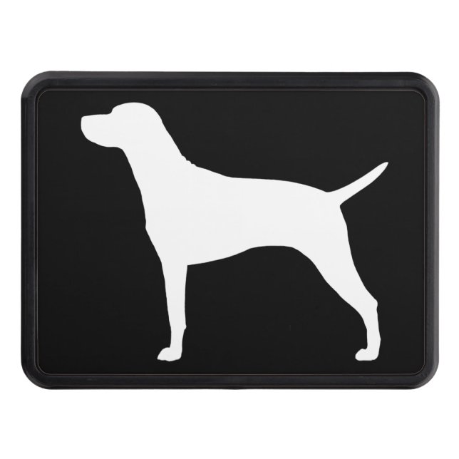 Hungarian Vizsla Silhouette Tow Hitch Cover (Front)