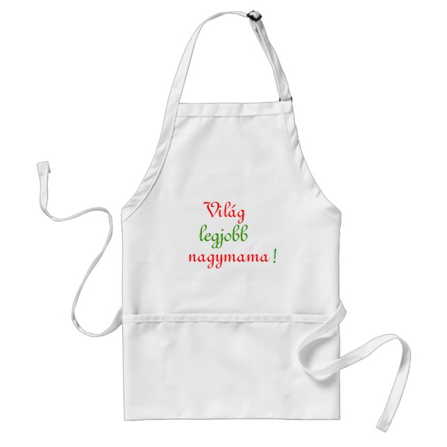 Hungarian Wordls best Grandmother Adult Apron (Front)