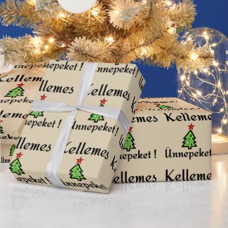 Hungarian Xmas greetings no2 Wrapping Paper