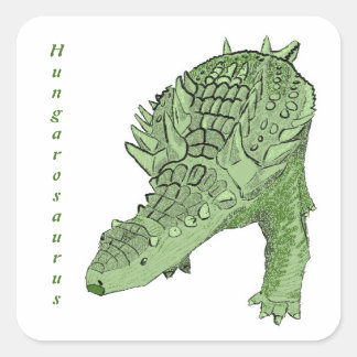 Hungarosaurus 3 square sticker