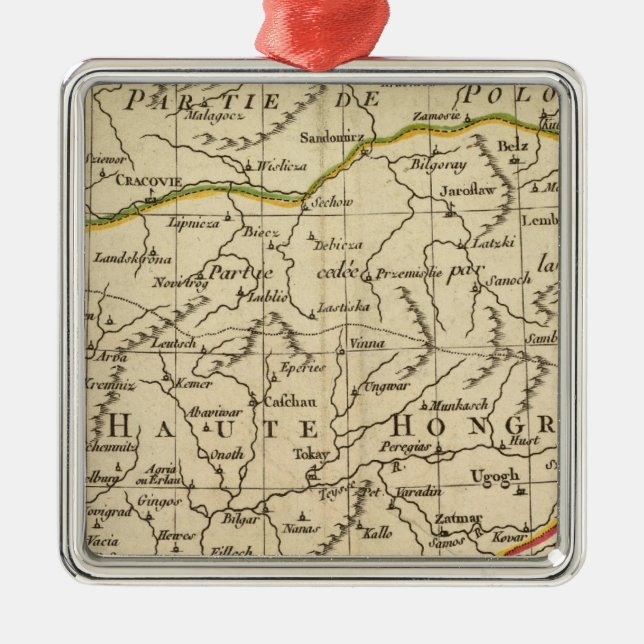 Hungary 3 metal ornament (Front)