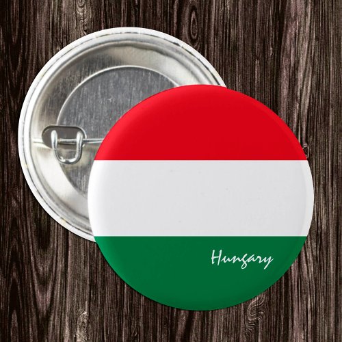 Hungary button patriotic Hungarian Flag Button