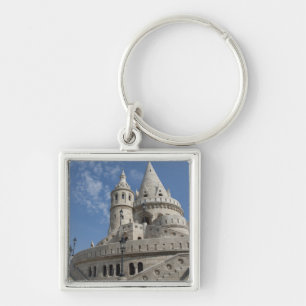 Hungary, capital city of Budapest. Buda, Castle 2 Keychain