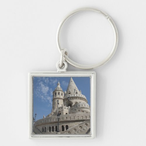 Hungary capital city of Budapest Buda Castle 2 Keychain