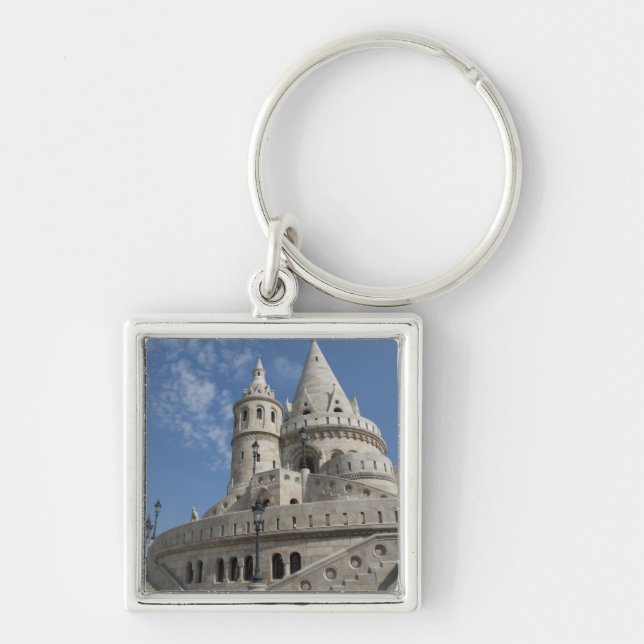 Hungary, capital city of Budapest. Buda, Castle 2 Keychain (Front)
