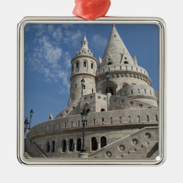 Hungary, capital city of Budapest. Buda, Castle 2 Metal Ornament (Front)