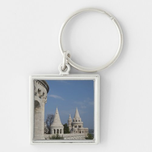 Hungary capital city of Budapest Buda Castle Keychain