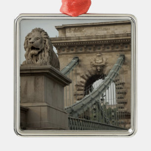 Hungary, capital city of Budapest. Historic 2 Metal Ornament