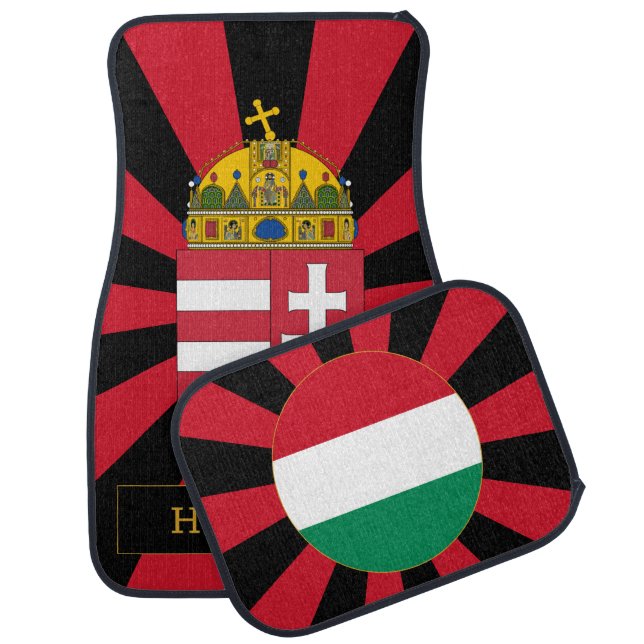 Hungary Car Floor Mat & Hungarian Flag / Patriots (Set)