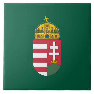 Hungary coat arms country symbol magyar emblem fla ceramic tile