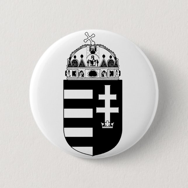 Hungary Coat of arms Button (Front)